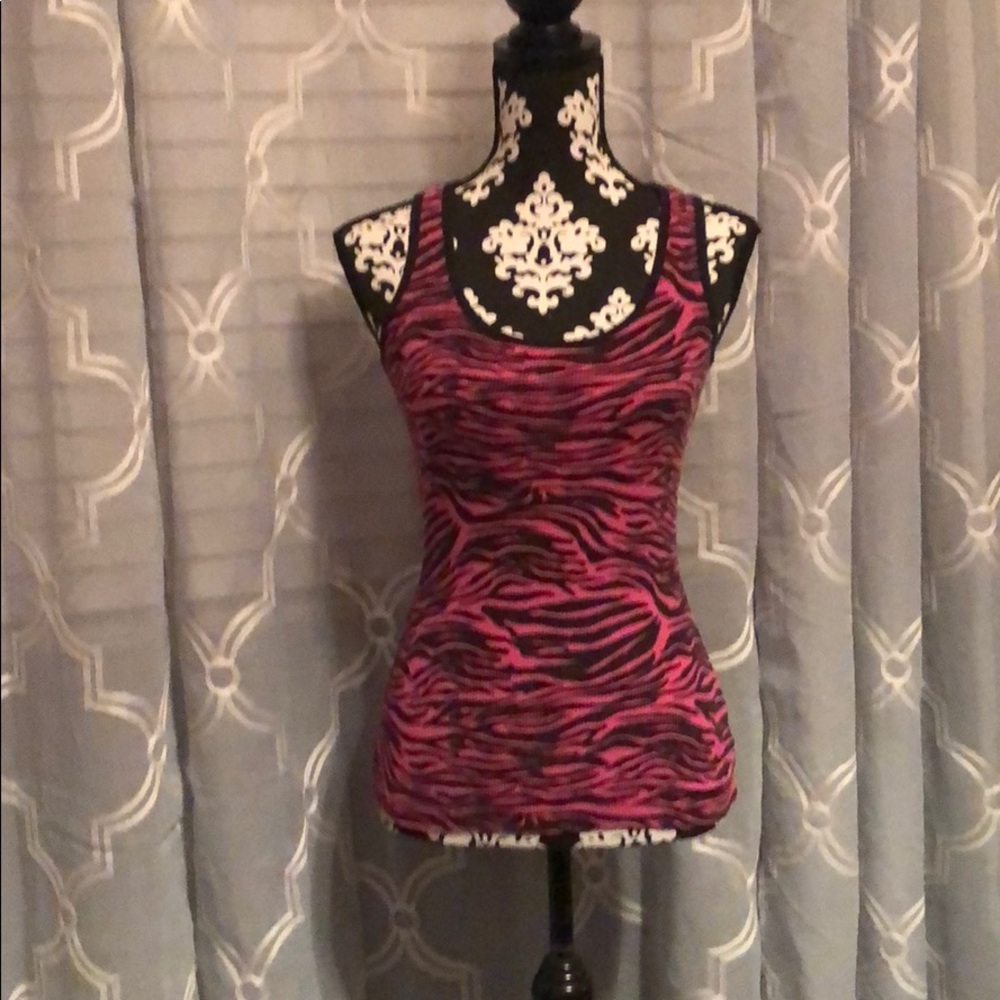 Zebra print tank top